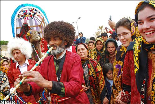 تصاویر جالب از جشن ازدواج ترکمن‌ها