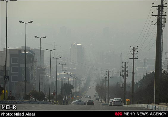 تصاویر: آلودگی هوای کرج