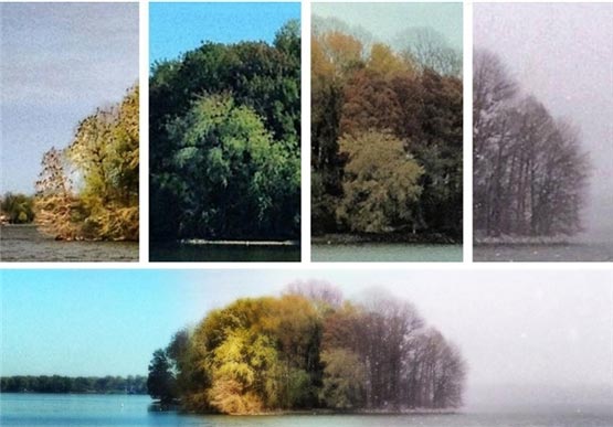 دریاچه در چهار فصل + ‌تصاویر