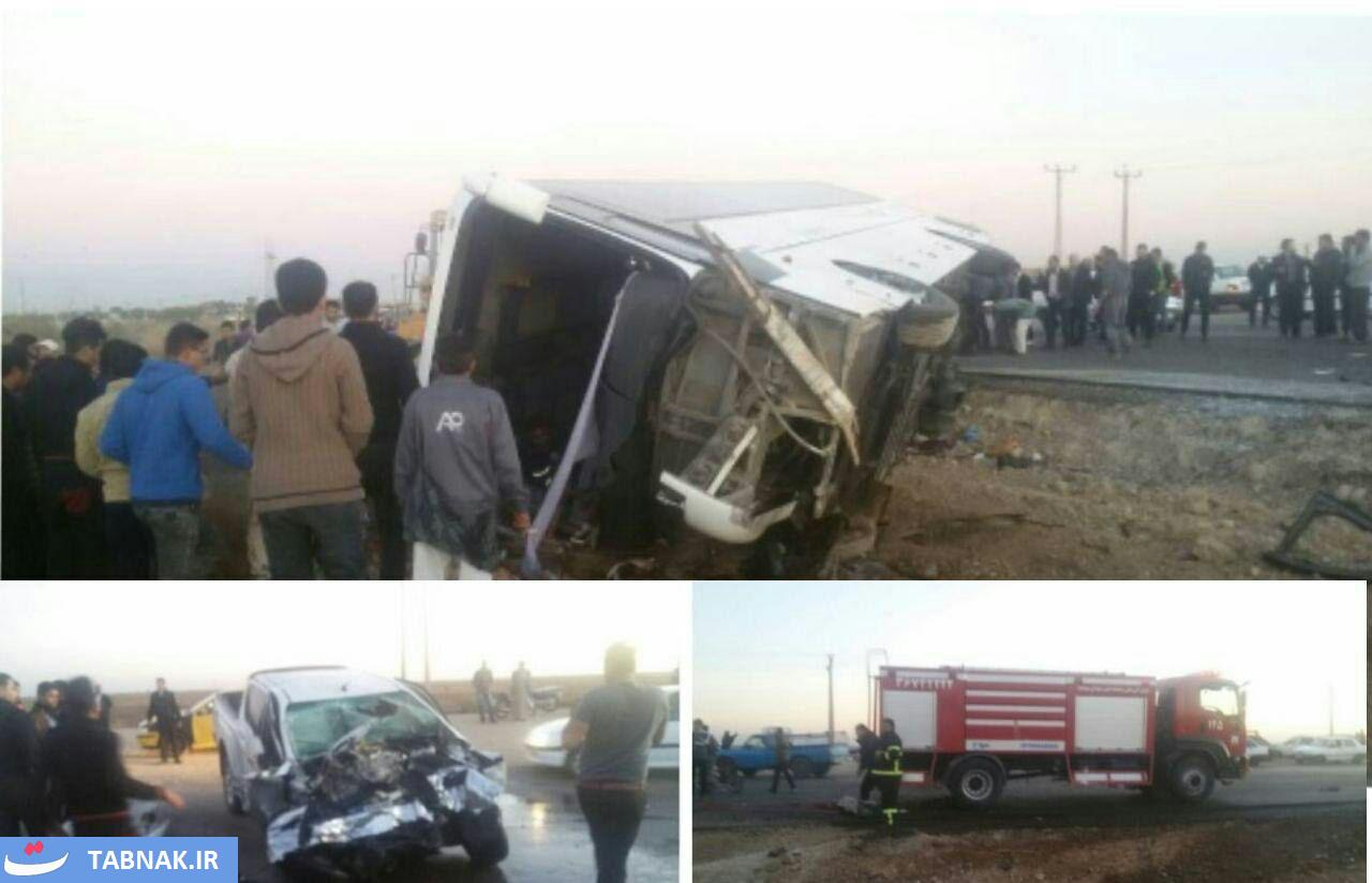 اتوبوس راهیان نور دانش آموزان در خوزستان واژگون شد/ تعداد کشته ها به 7 نفر رسید